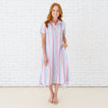 Caryn Lawn Millie Stripe Dress Spritzy