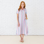 Caryn Lawn Millie Stripe Dress Spritzy
