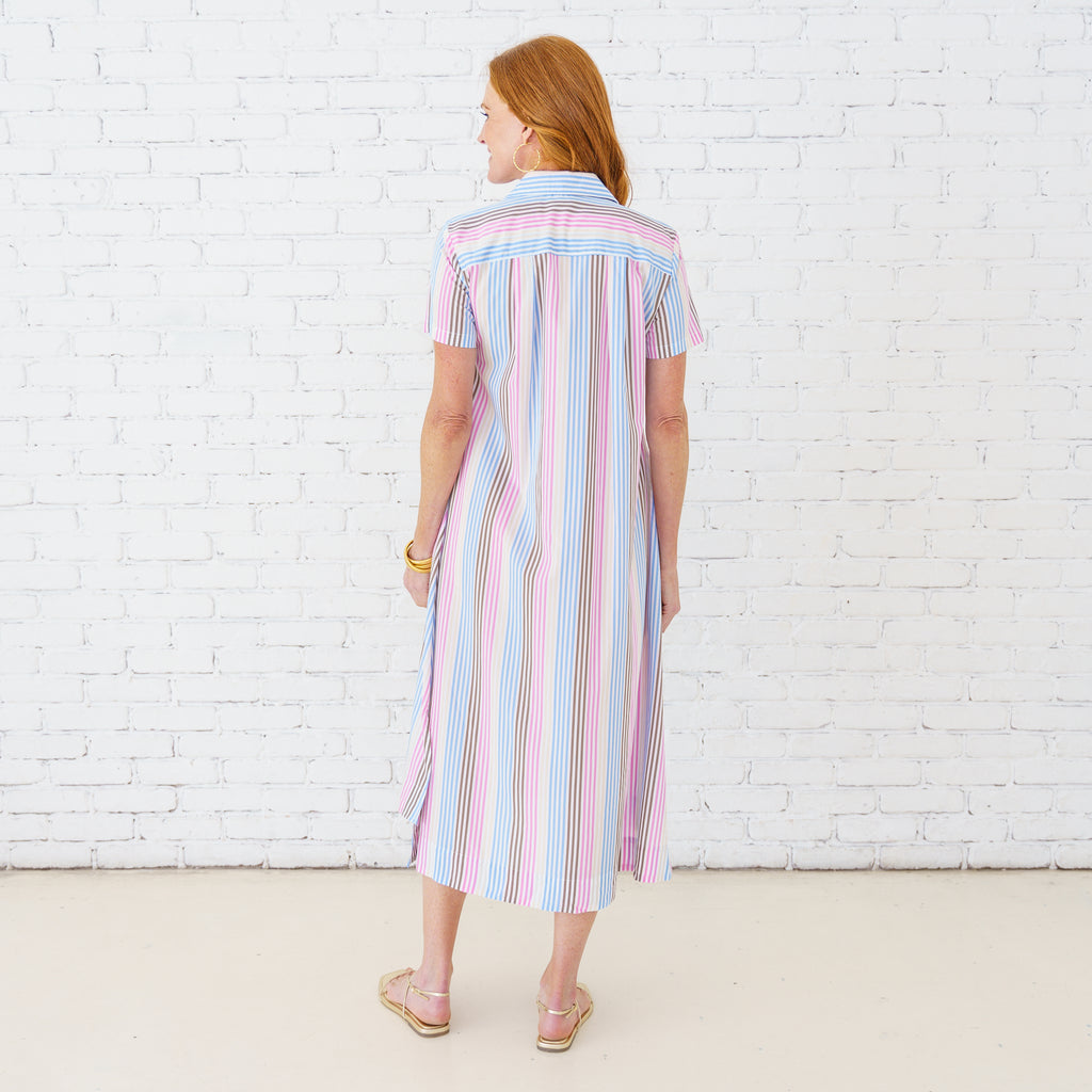 Caryn Lawn Millie Stripe Dress Spritzy