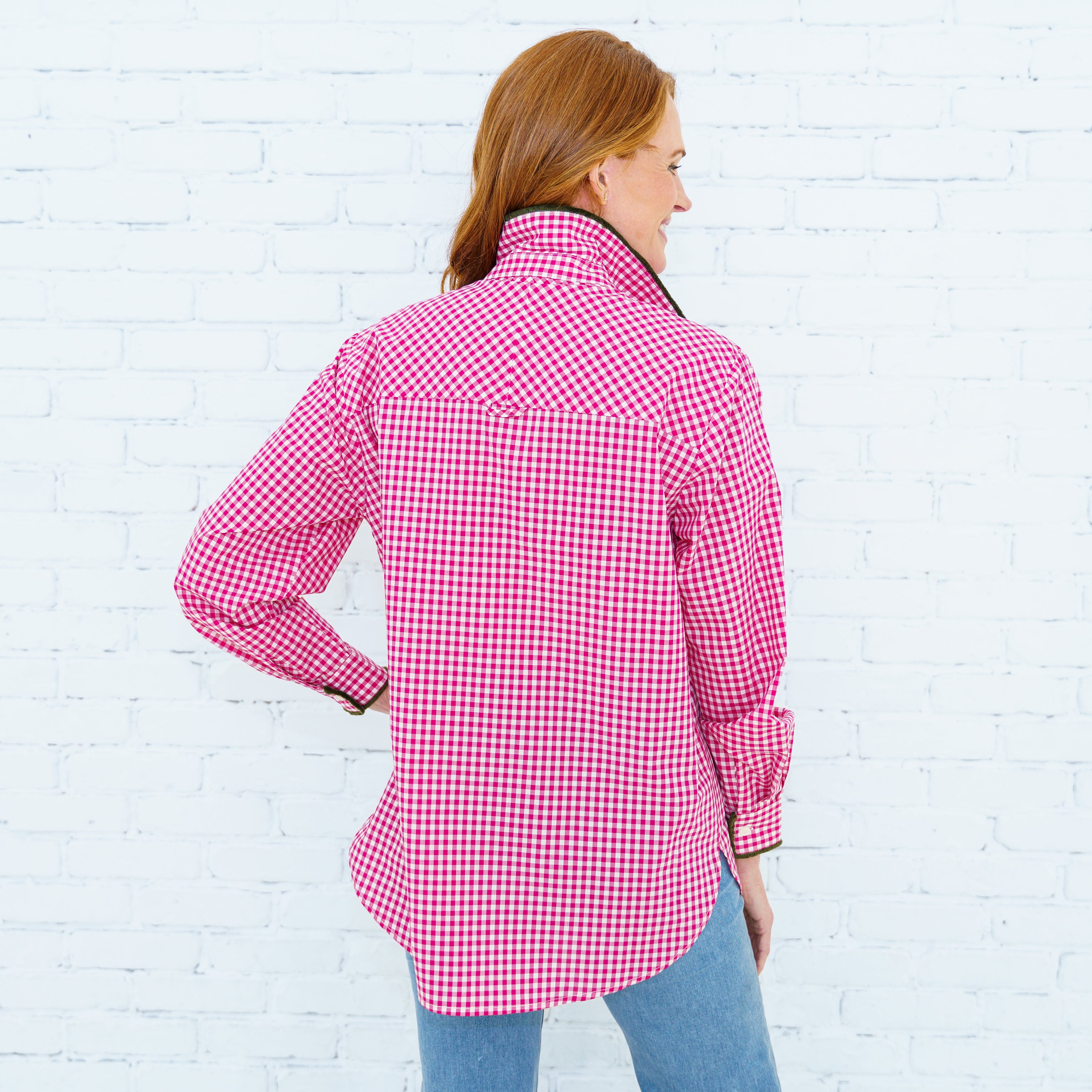 Fringe Lawn Top Fuchsia