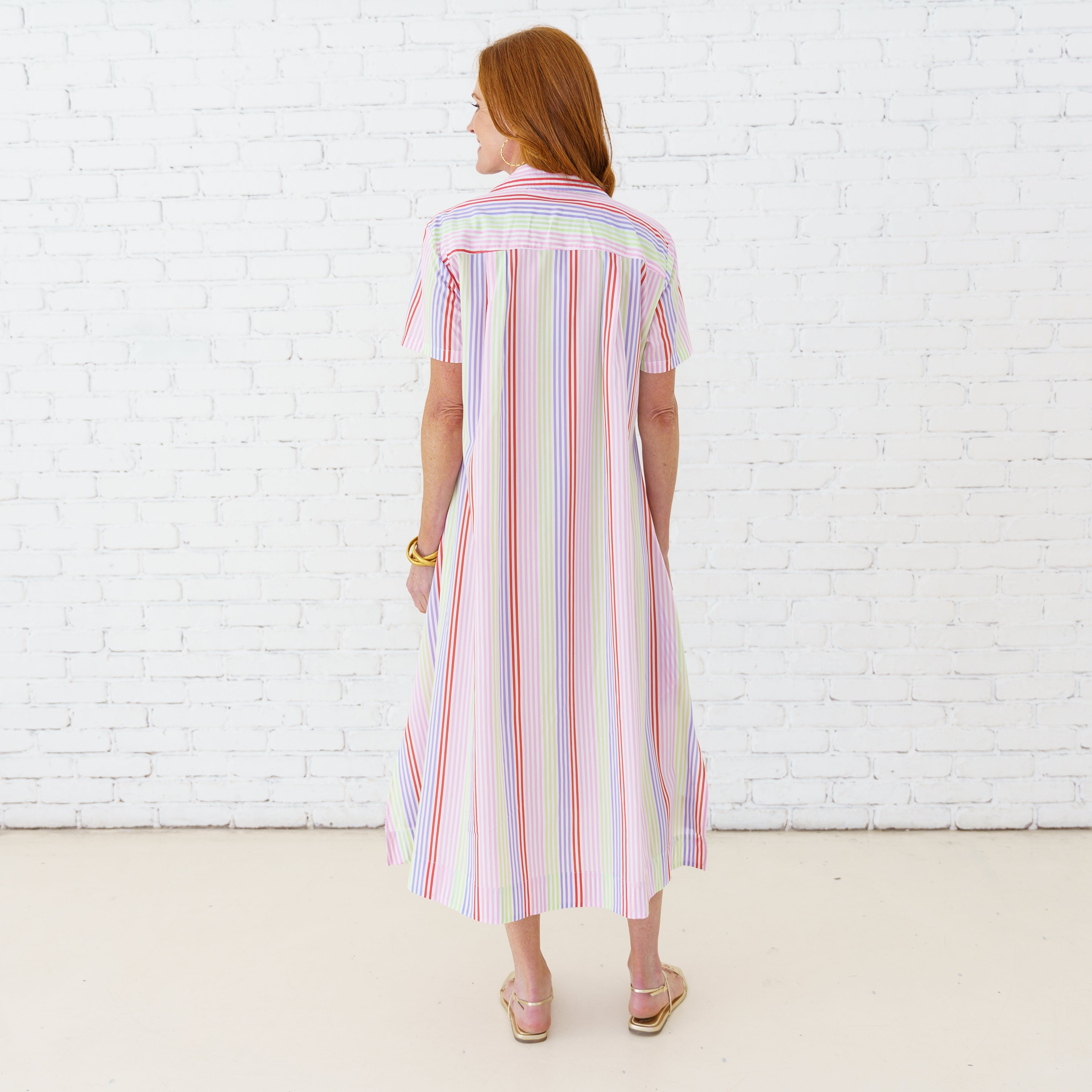 Caryn Lawn Millie Stripe Dress Cosmo
