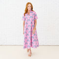 Caryn Lawn Georgia Palm Dress Pink