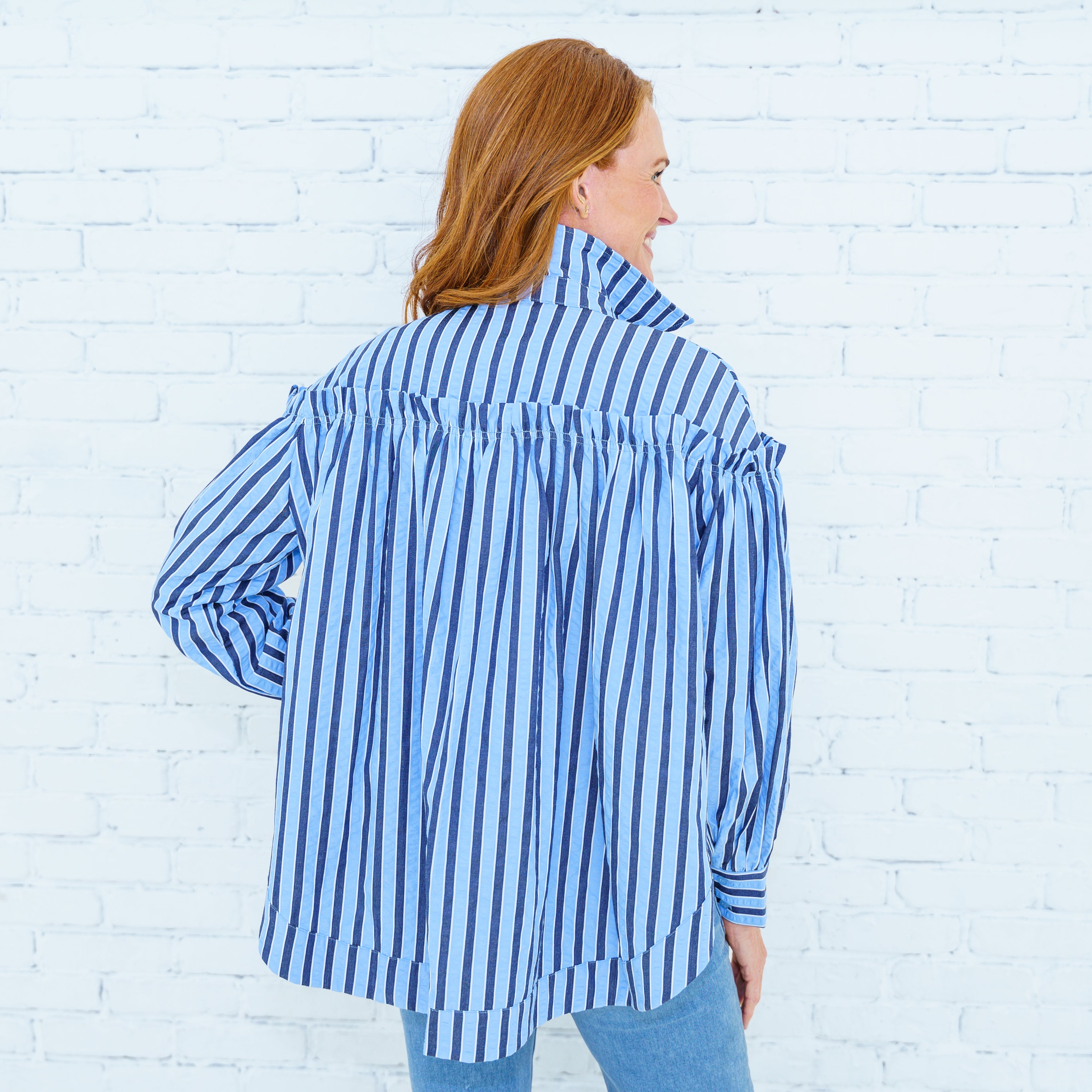 Miriam Top Light Blue/Navy