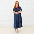 Caryn Lawn Maddie Dress Navy