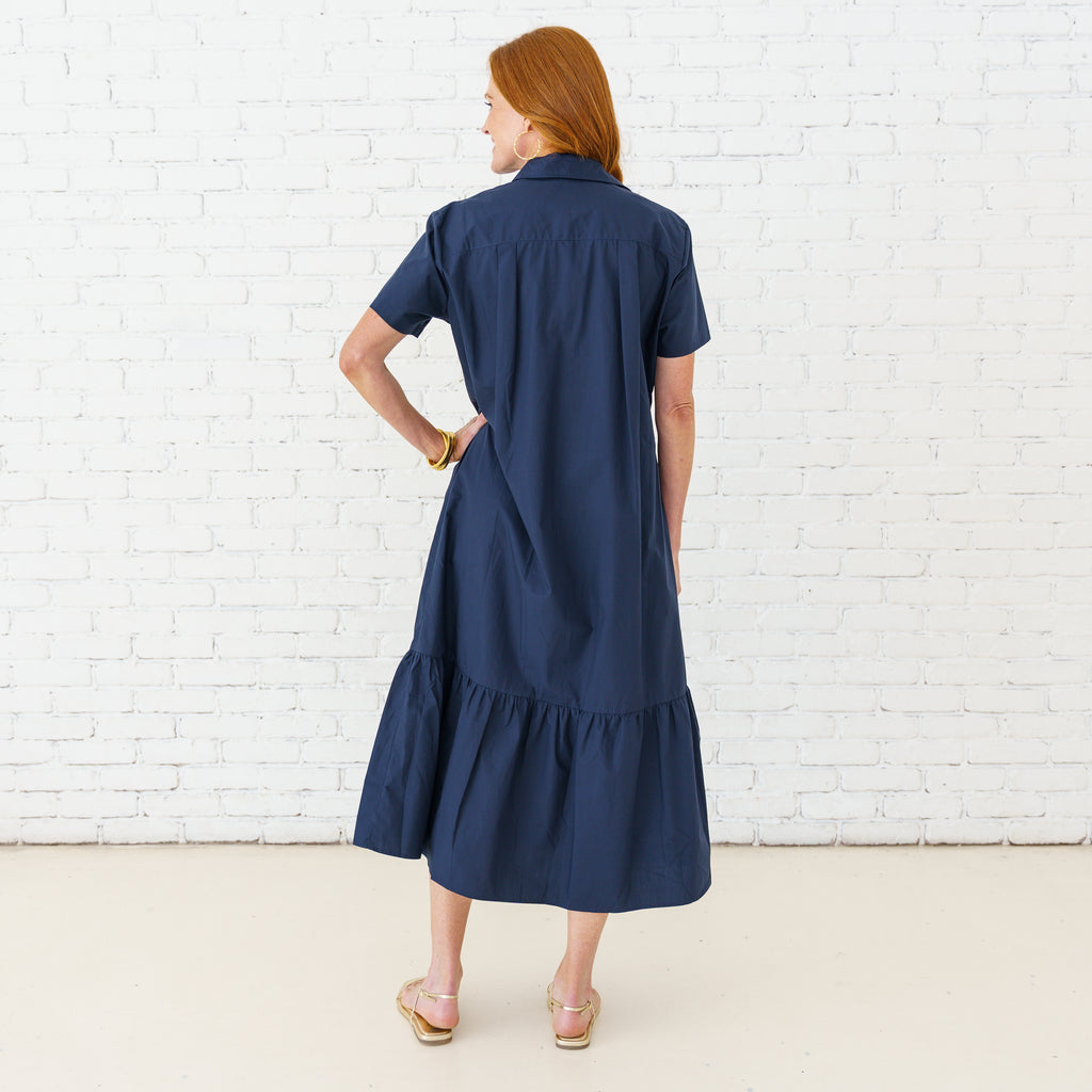 Caryn Lawn Maddie Dress Navy