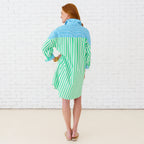 Caryn Lawn Frances Dress Green Aqua