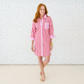 Caryn Lawn Frances Dress Red/Pink