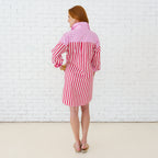 Caryn Lawn Frances Dress Red/Pink