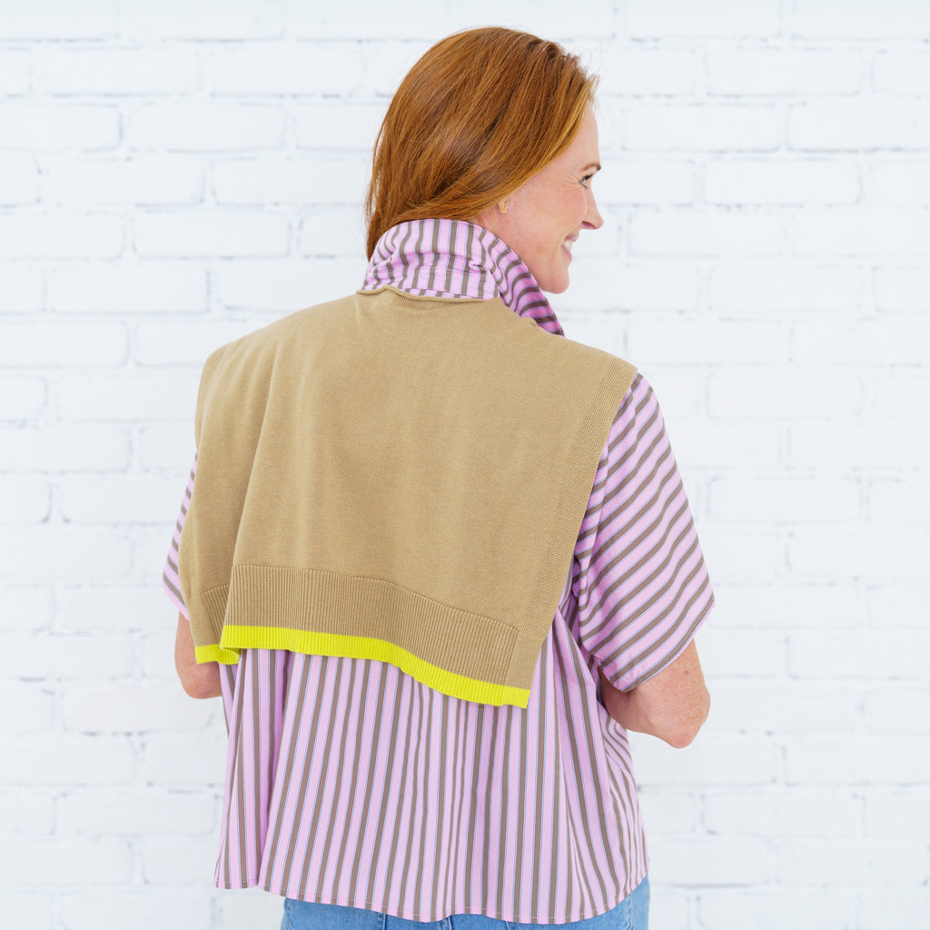 Caryn Cardi Khaki/Lime