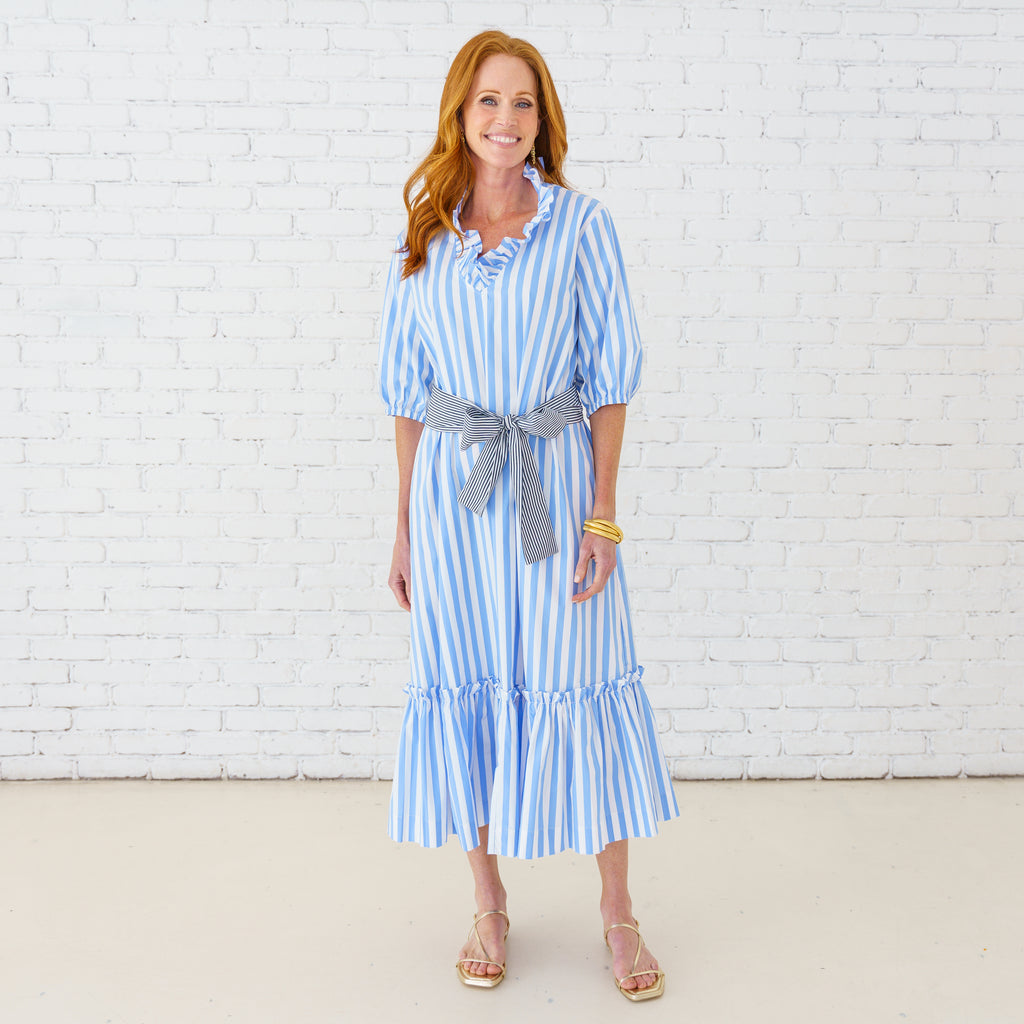 Caryn Lawn Kit Dress Blue/Black