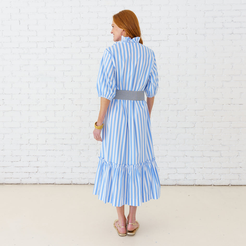 Caryn Lawn Kit Dress Blue/Black