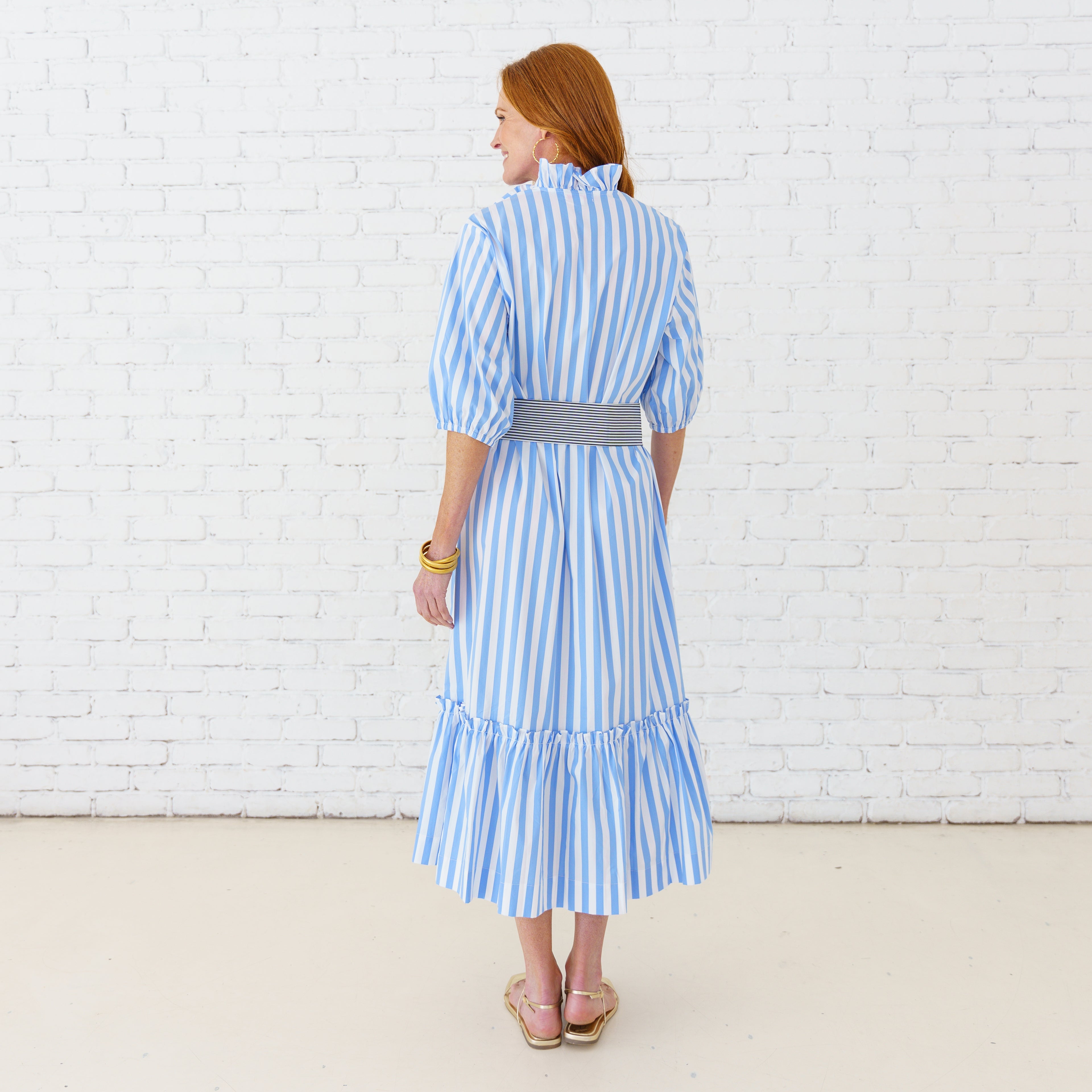 Caryn Lawn Kit Dress Blue/Black