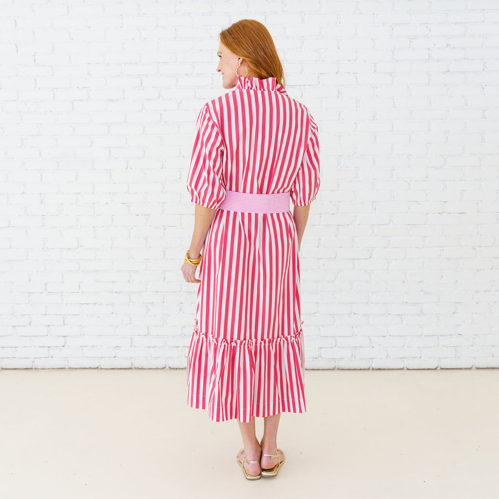 Caryn Lawn Kit Dress Red/Pink