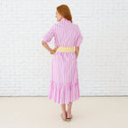 Caryn Lawn Kit Dress Pink/Yellow