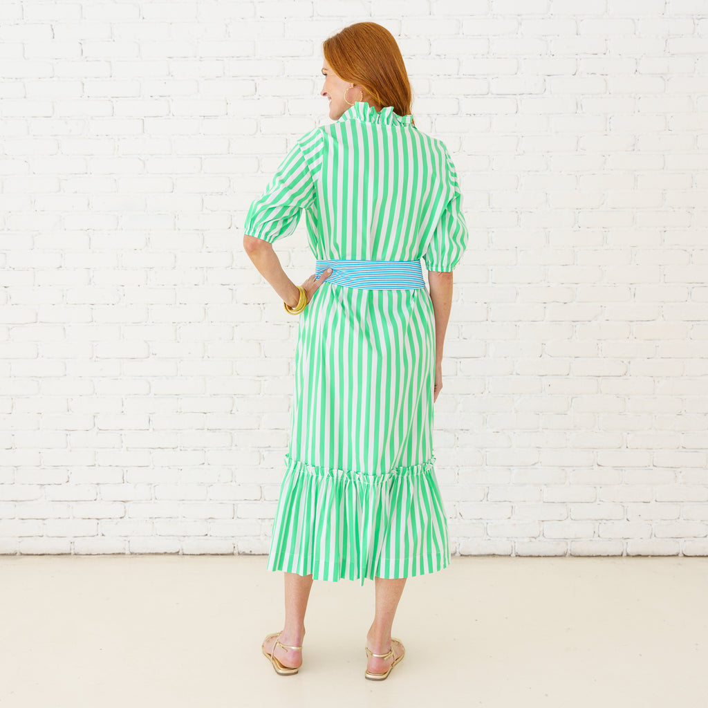 Caryn Lawn Kit Dress Green/Aqua