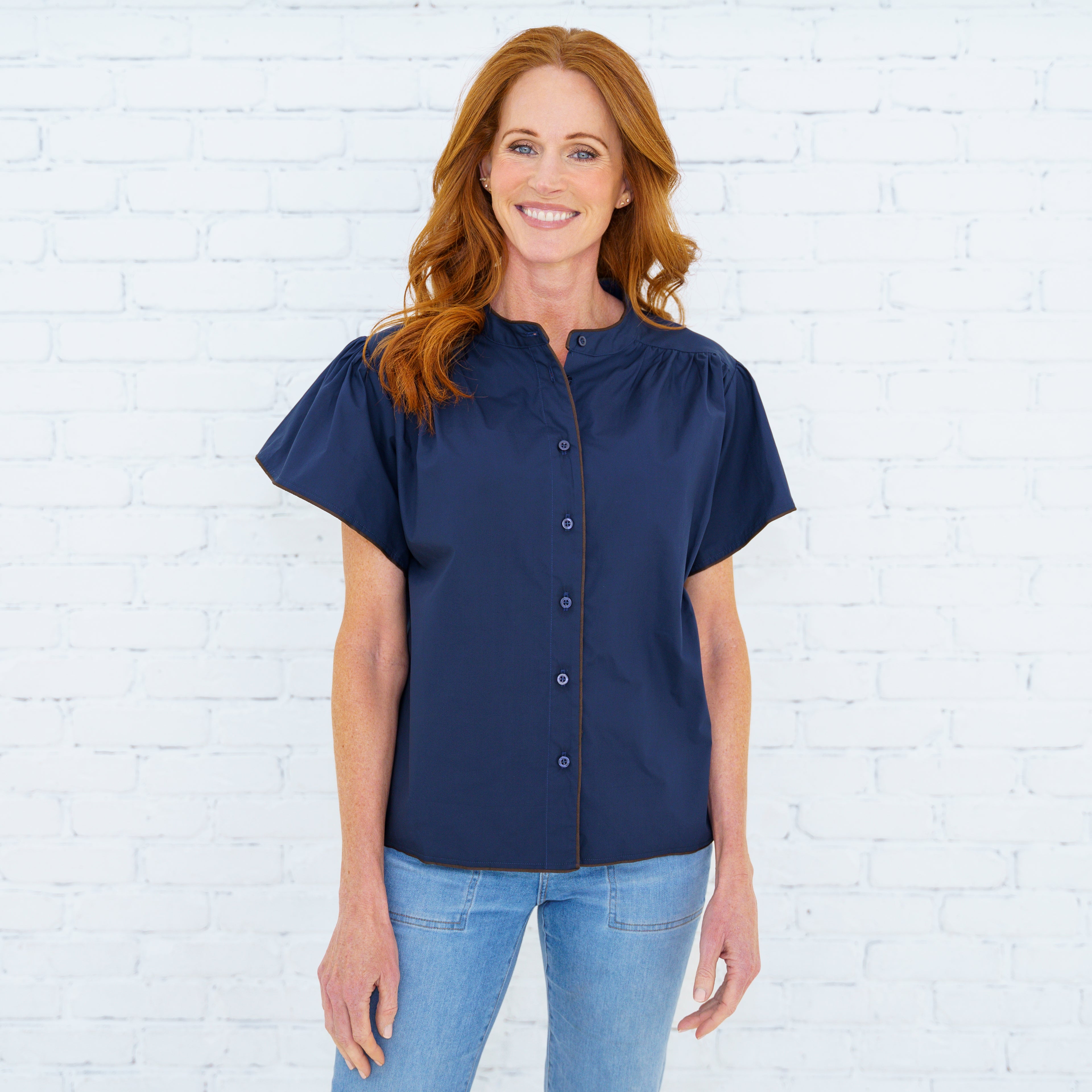 Cassie Top Navy