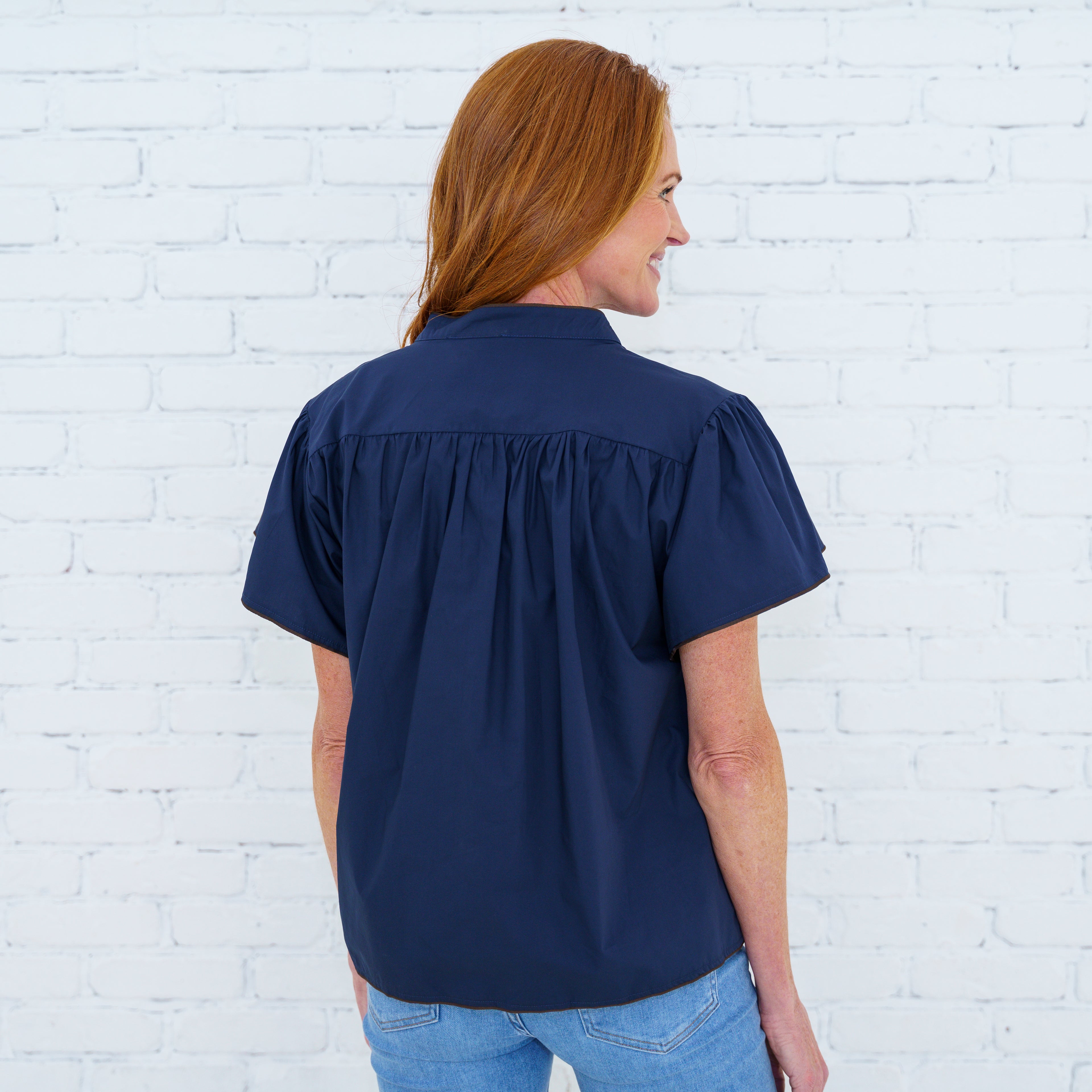 Cassie Top Navy