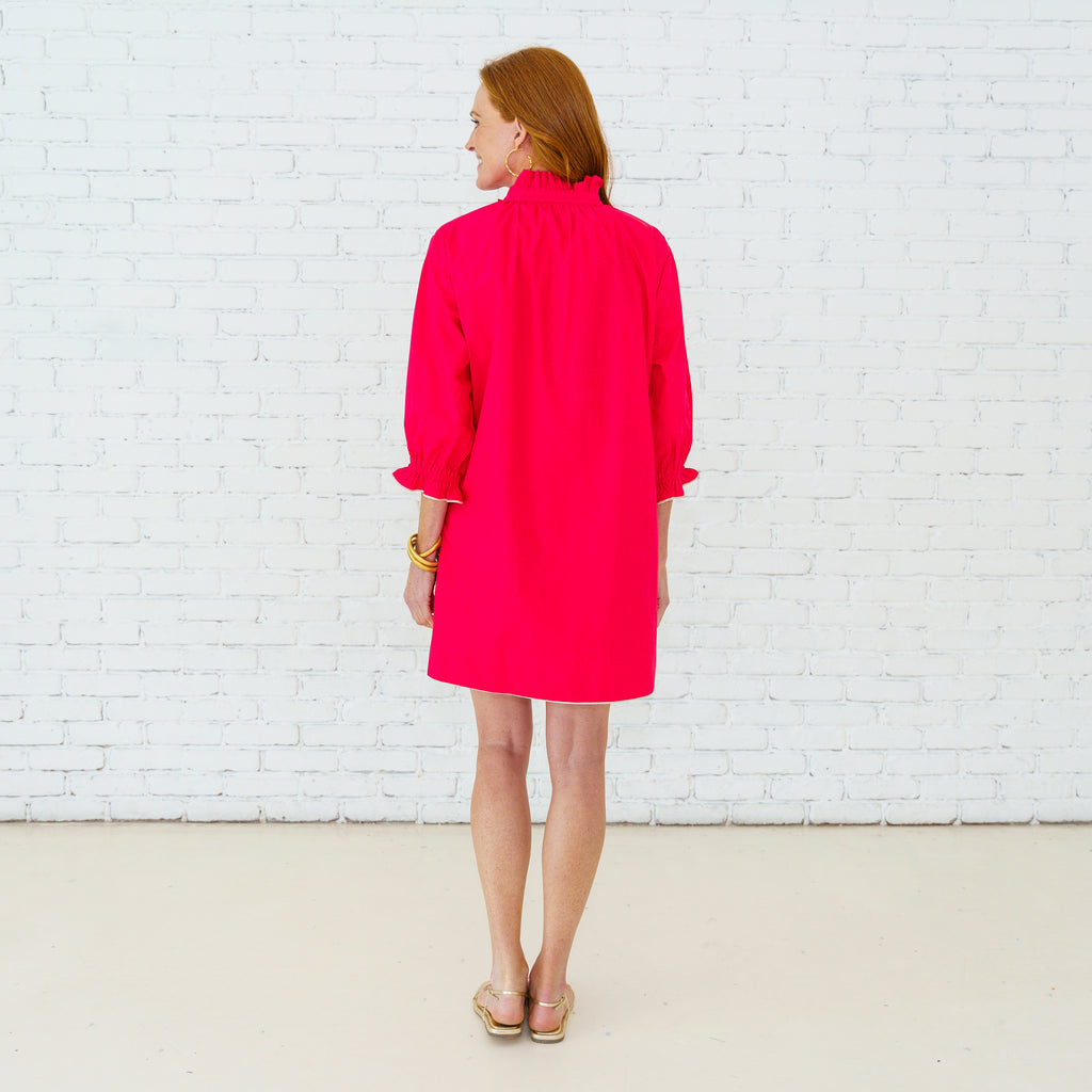 Caryn Lawn Carly Dress Red
