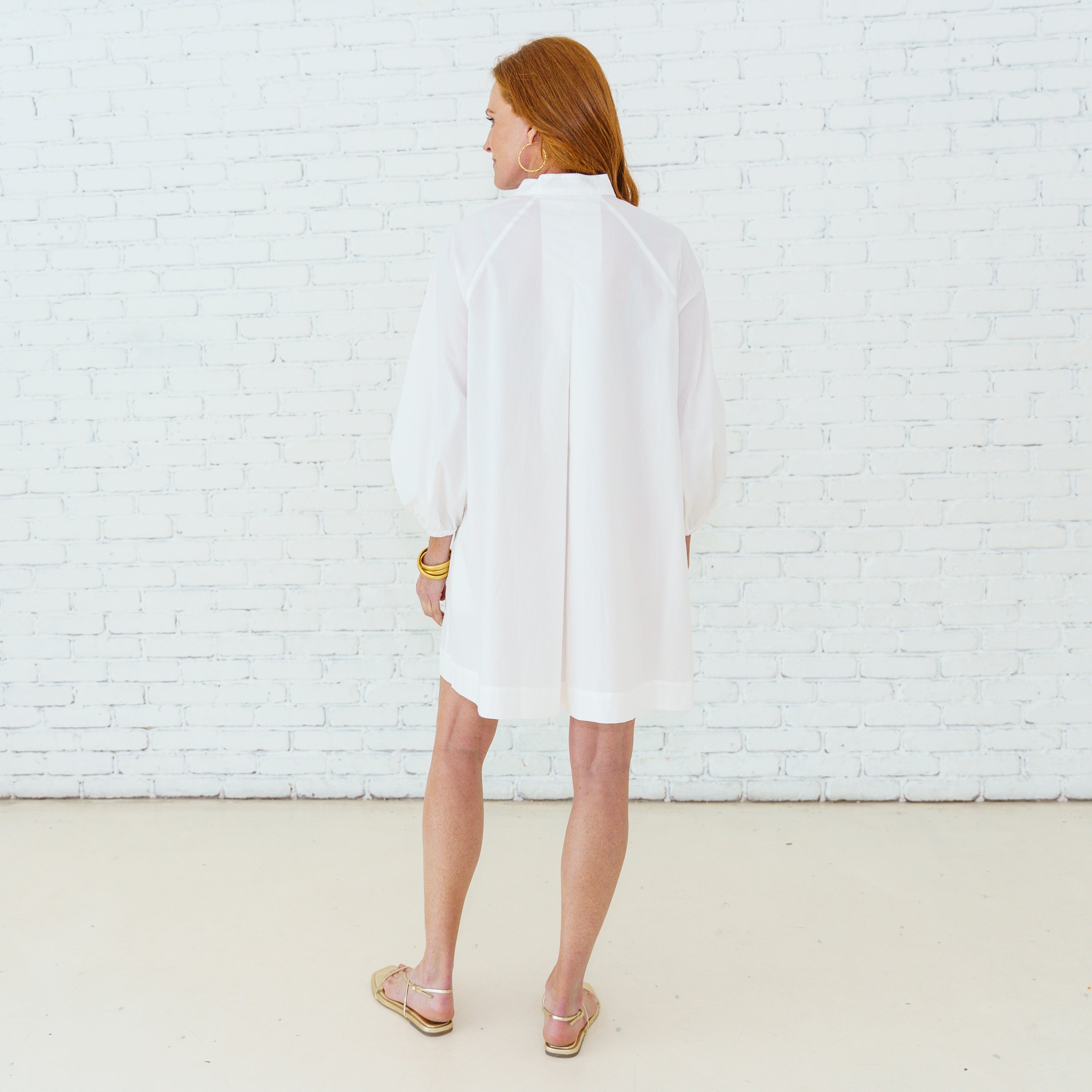 Caryn Lawn Tate Dress White
