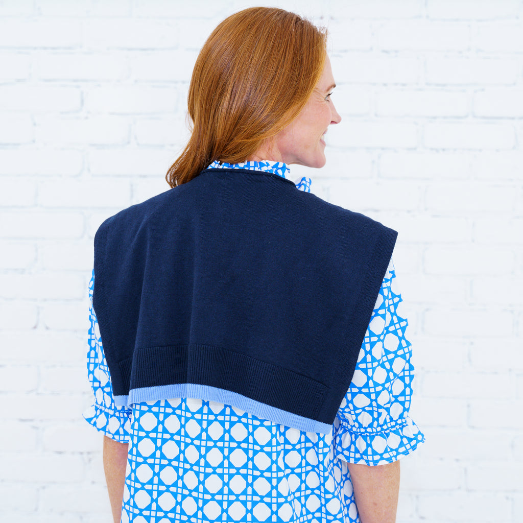 Caryn Cardi Navy/Light Blue