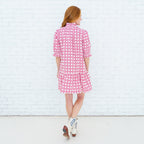 Clare Basket Dress Red