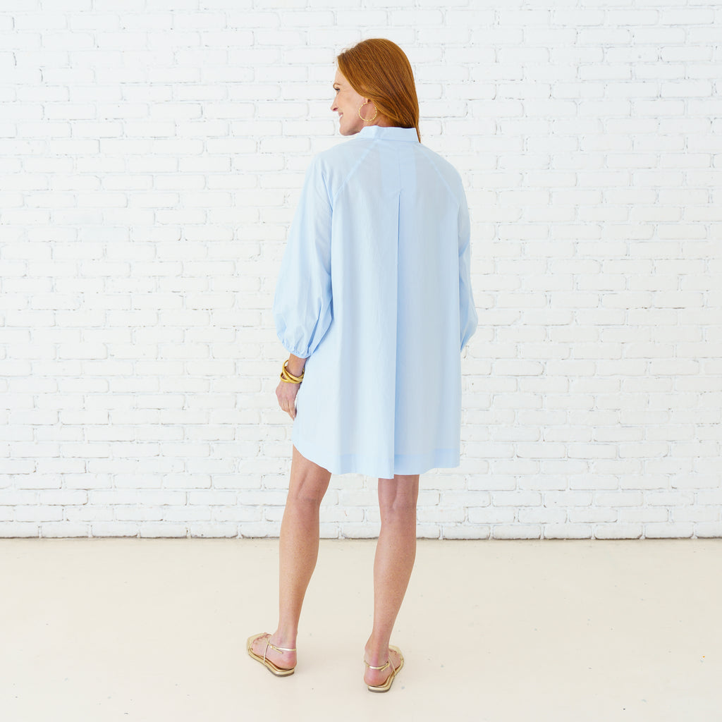 Caryn Lawn Tate Dress Light Blue