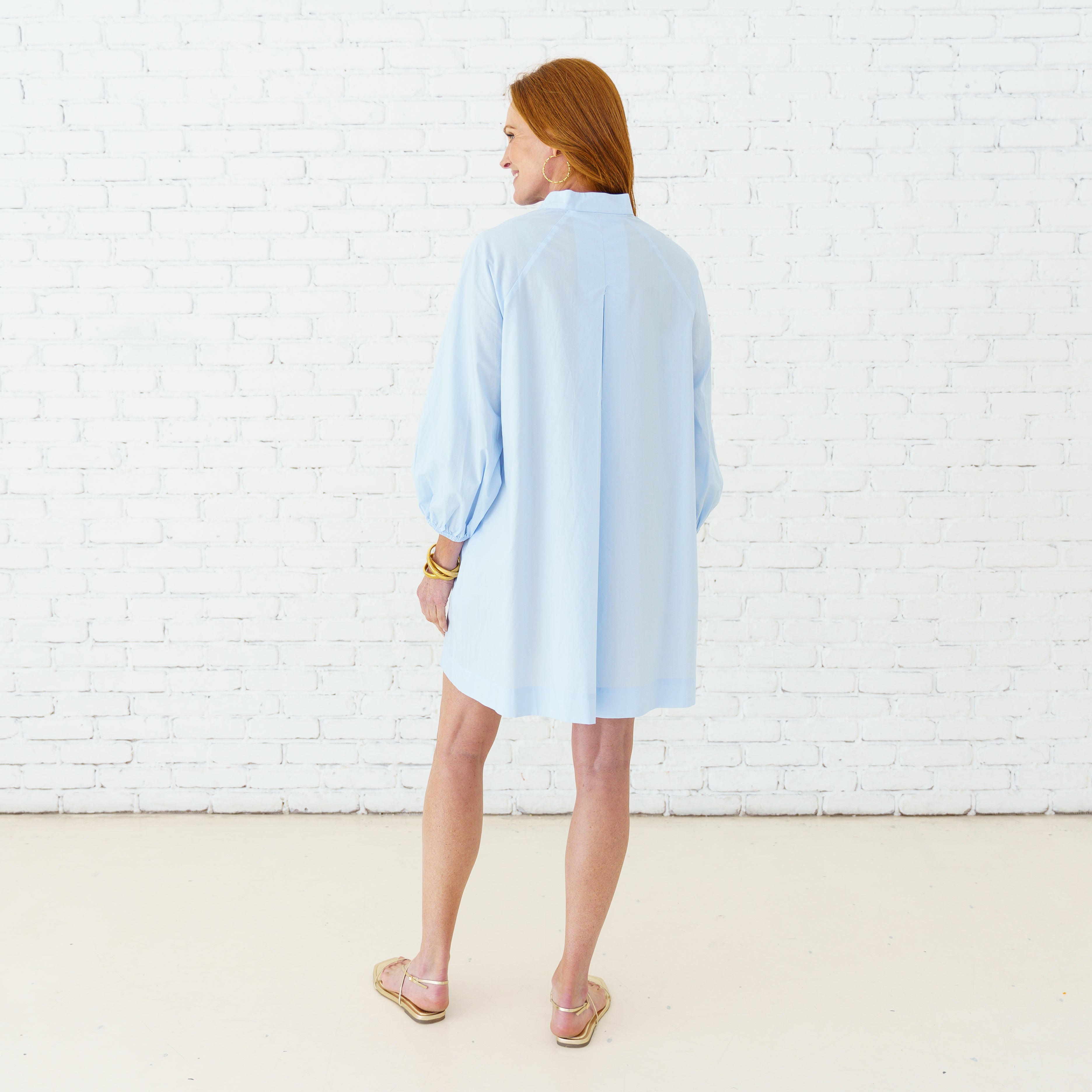 Caryn Lawn Tate Dress Light Blue