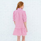 Clare Basket Dress Red