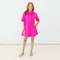 Caryn Lawn Penny Dress Fuschia