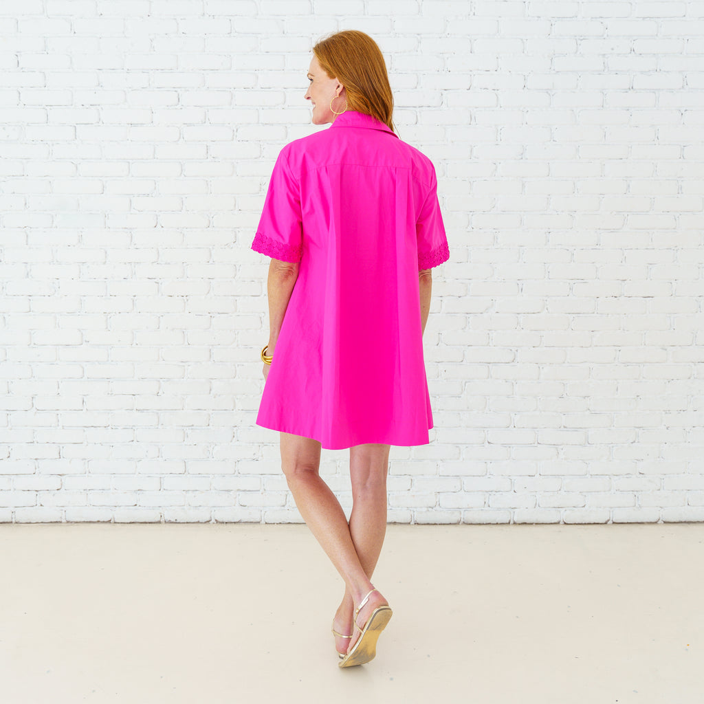 Caryn Lawn Penny Dress Fuschia