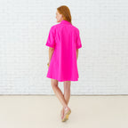 Caryn Lawn Penny Dress Fuschia