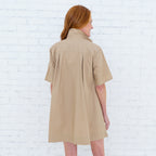 Penny Trim Dress Khaki