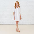 Caryn Lawn Penny Dress White