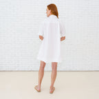 Caryn Lawn Penny Dress White