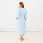 Caryn Lawn Coco Dress Seersucker Blue