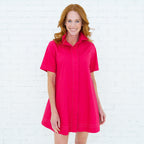 Penny Trim Dress Red