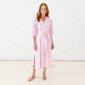 Caryn Lawn Coco Dress Seersucker Pink