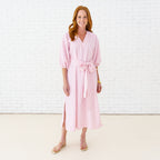 Caryn Lawn Coco Dress Seersucker Pink