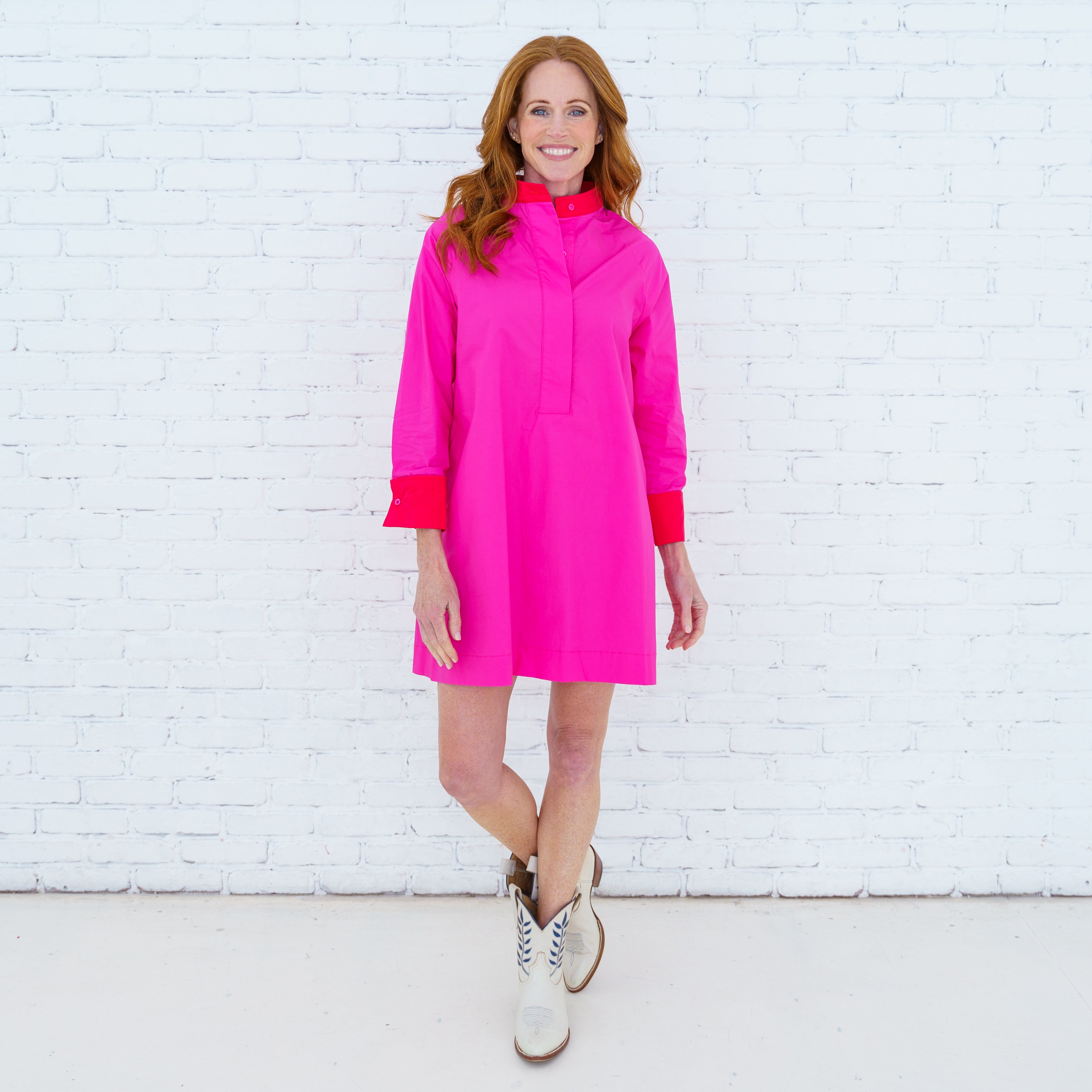 Lola Dress Hot Pink/Red