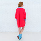 Lola Dress Red/Blue