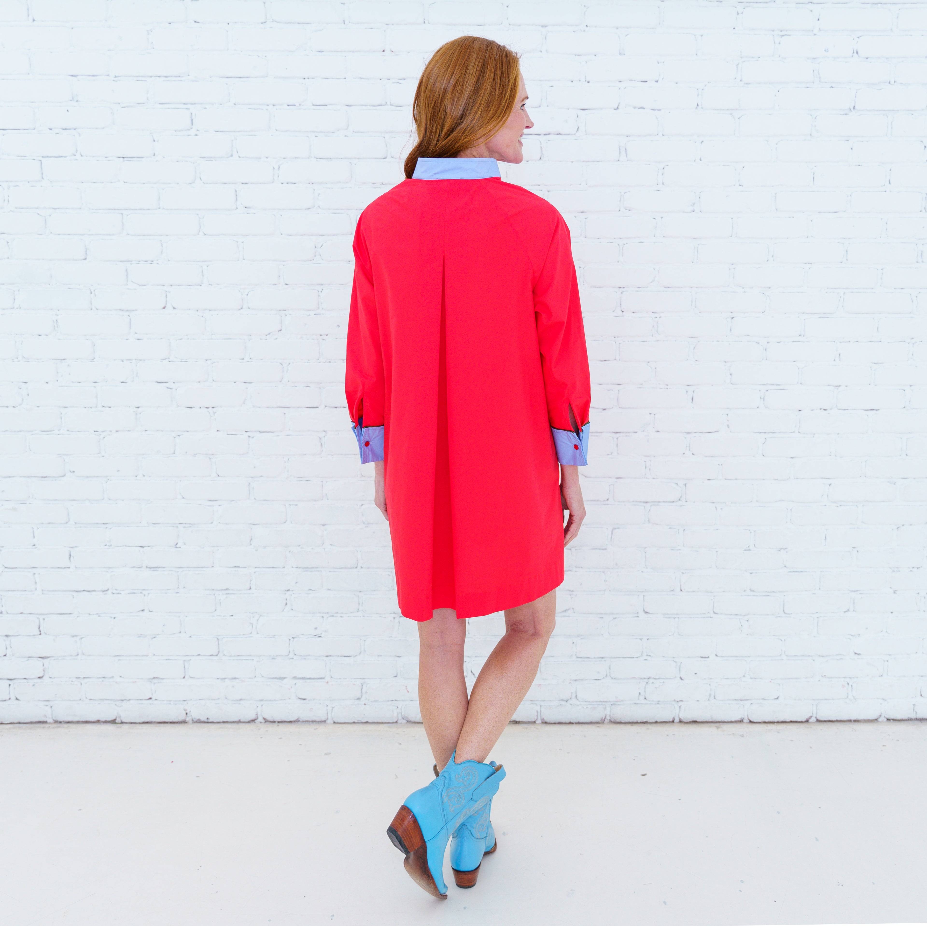 Lola Dress Red/Blue