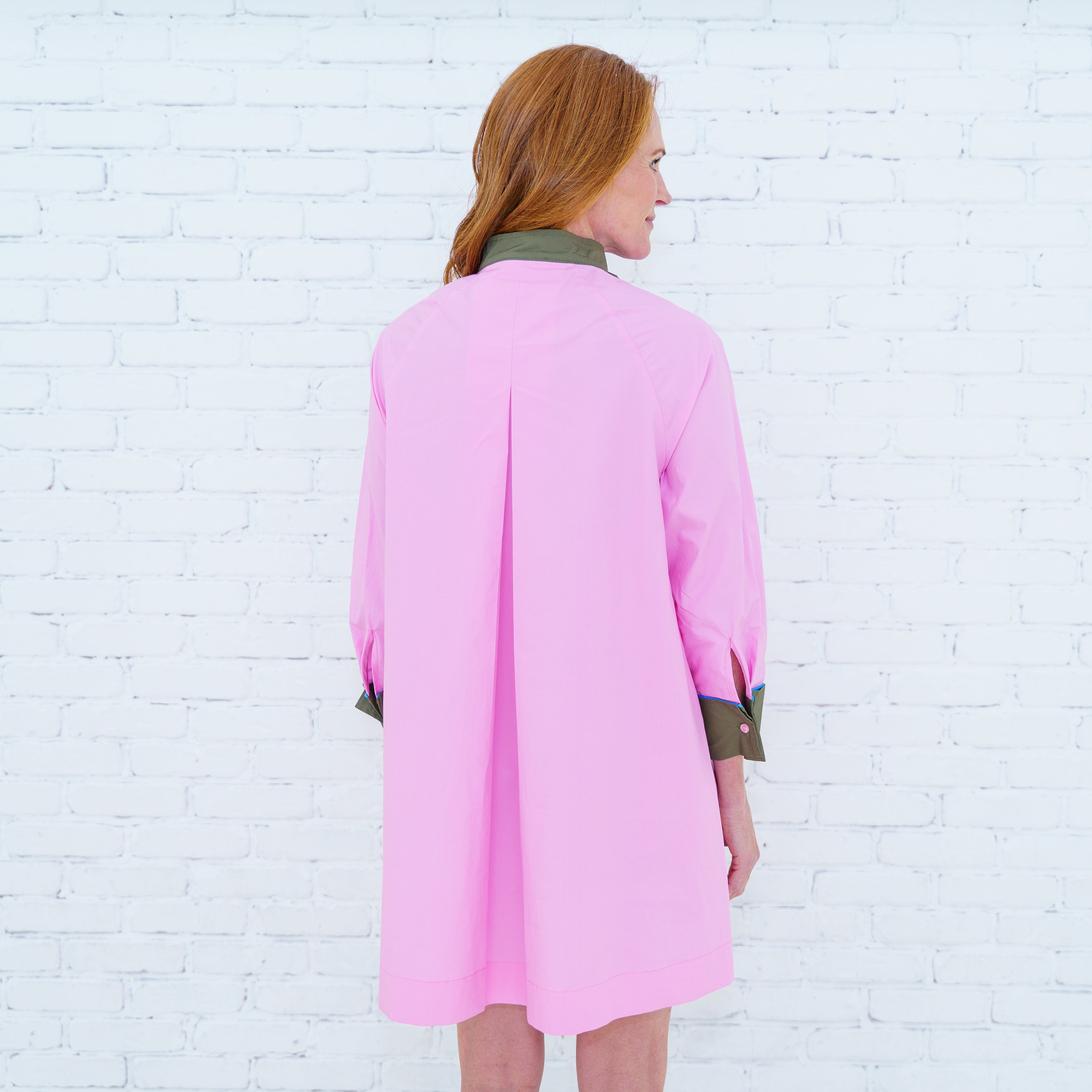 Lola Dress Pink/Olive