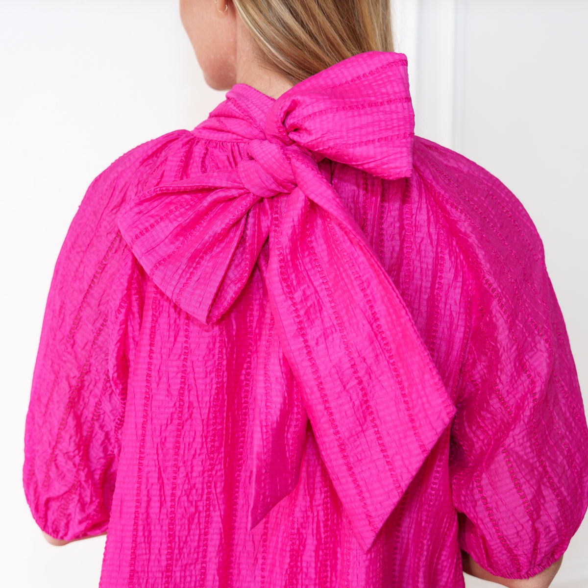 Ryan Holiday Bow Top Hot Pink