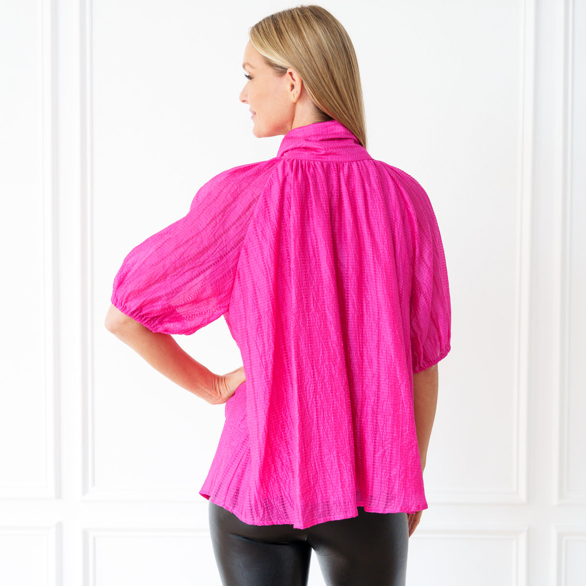 Ryan Holiday Bow Top Hot Pink