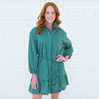 Dena Stripe Dress Forest