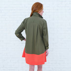 Mini Mimi Dress Olive/Coral