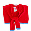 Caryn Cardi Red/Light Blue
