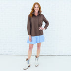 Mini Mimi Dress Mocha/Blue