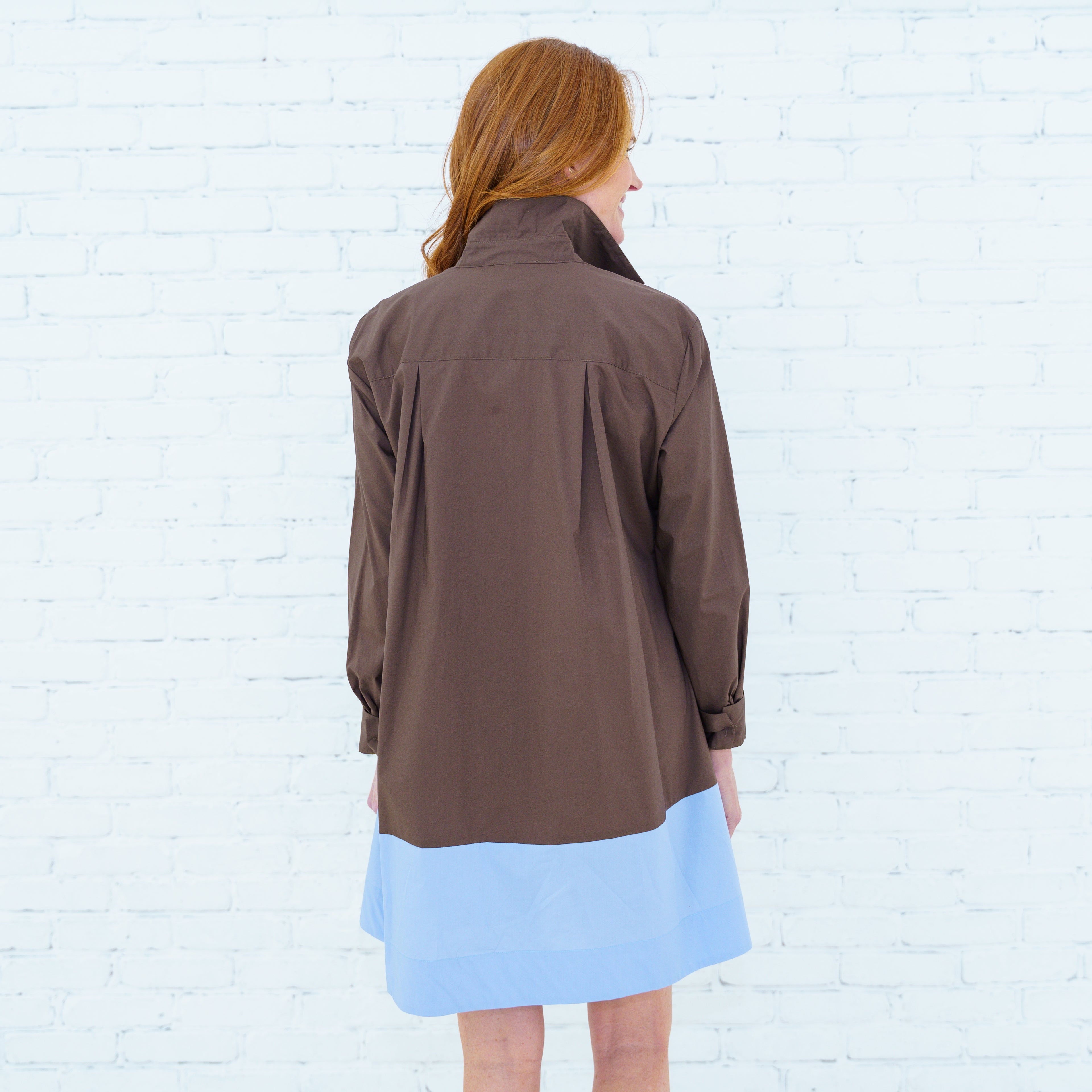 Mini Mimi Dress Mocha/Blue