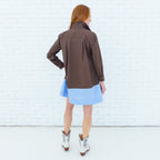 Mini Mimi Dress Mocha/Blue